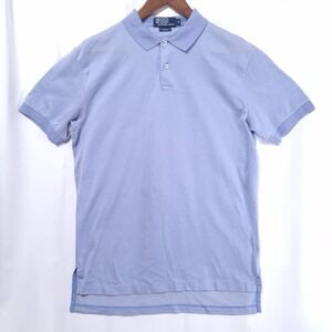 Polo Ralph Lauren Men's Polo Shirt M Blue 100% Pima‎ Cotton Short Sleeve Preppy